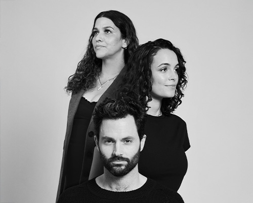 Headshot of Penn Badgley, Sophie Ansari, & Nava Kavelin