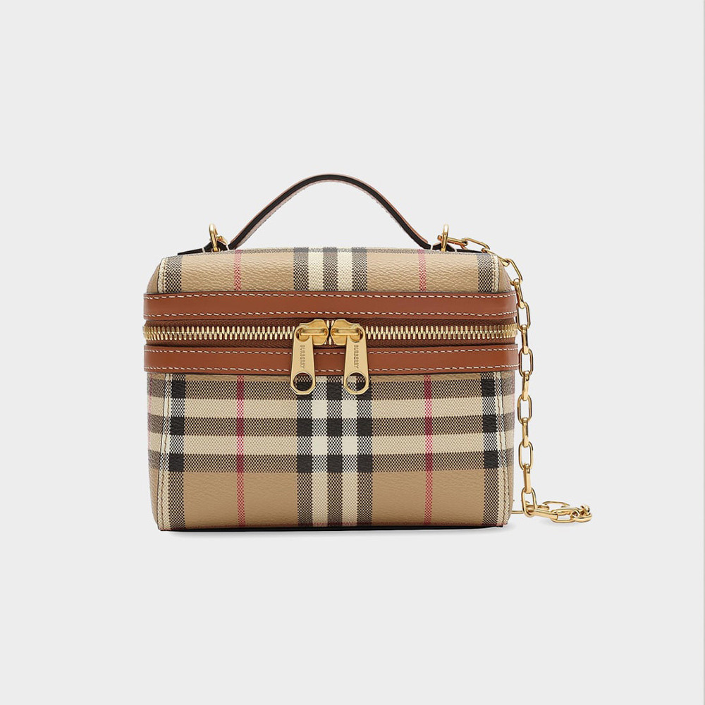 Mini Check Vanity Bag from Burberry at Neiman Marcus