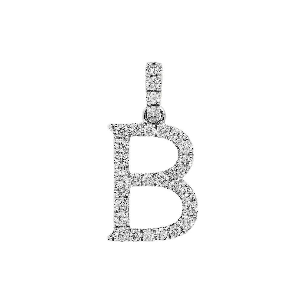Lab Grown Diamond Initial Pendant from Blue Nile
