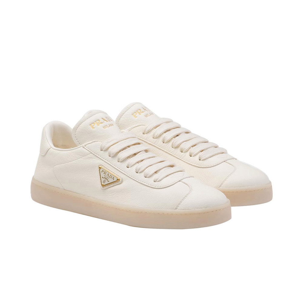 Women's Leather Sneakers from Prada at Bloomingdale's
