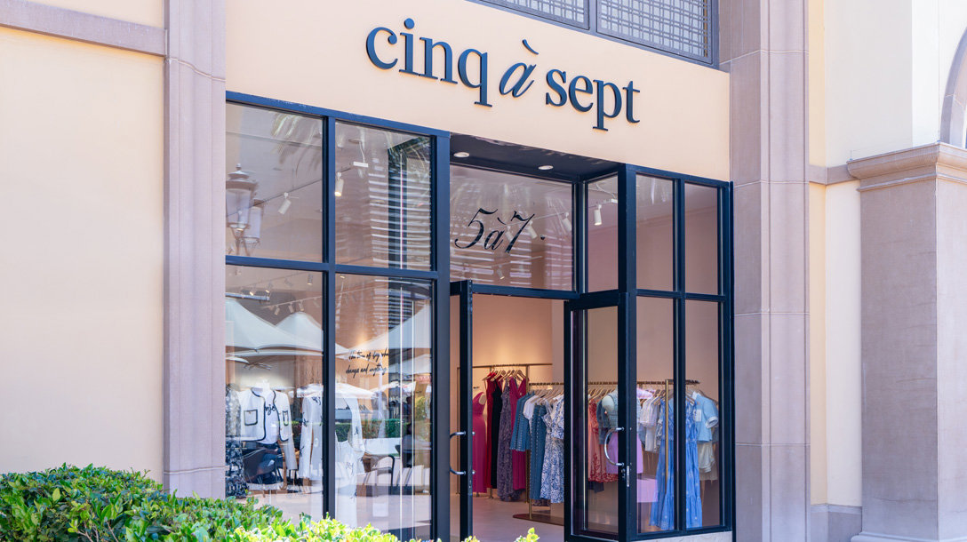 Cinq a Sept Storefront