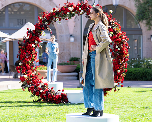 Installation at StyleWeekOC 2023 at Fashion Island