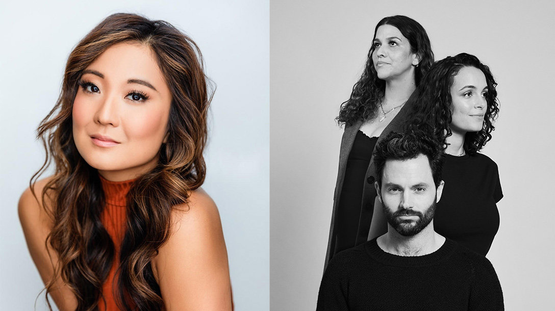 Ashley Park and Penn Badgley Headshots