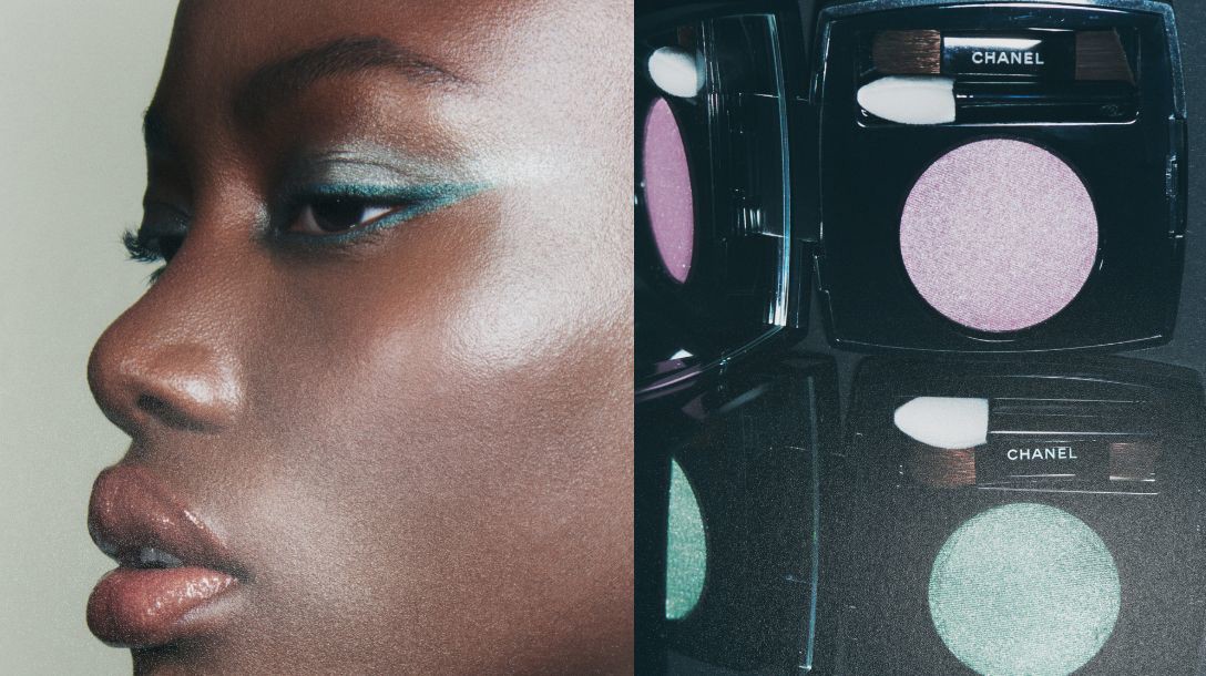 Woman in Chanel eyeshadow