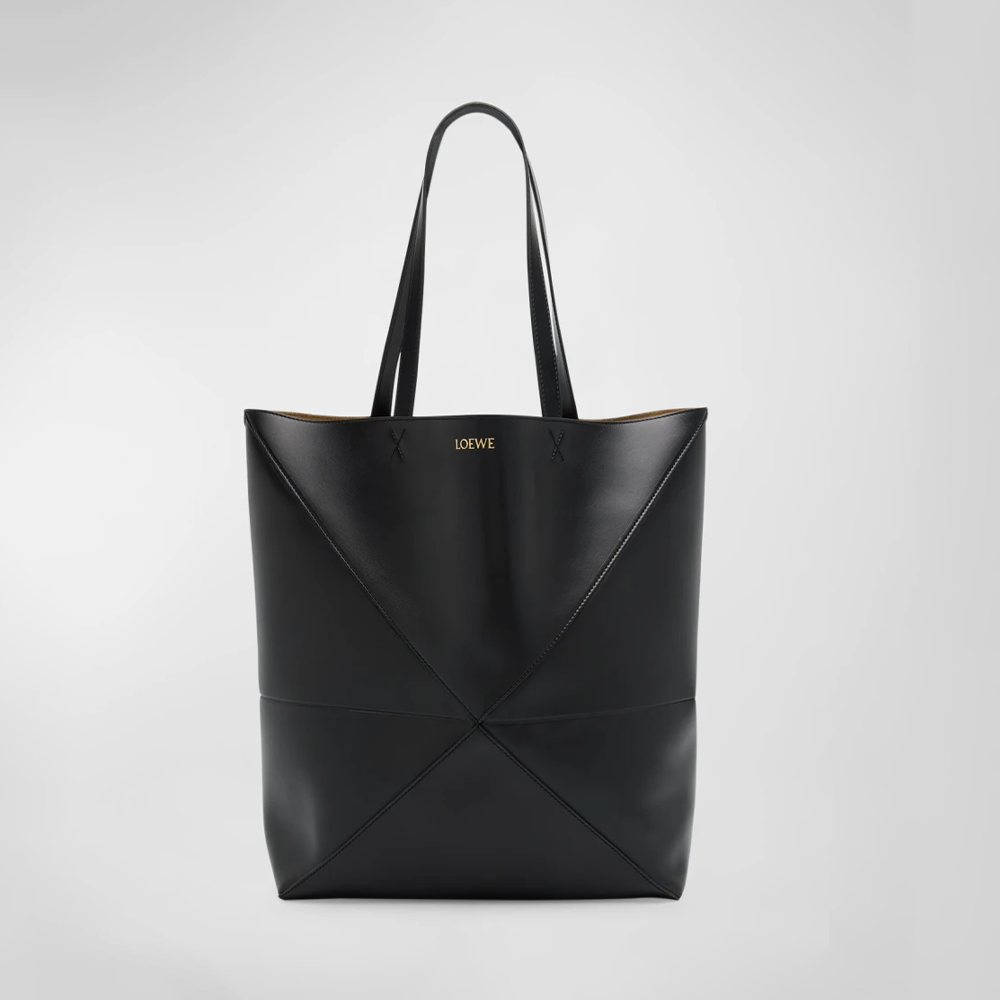 Puzzle Fold Large Tote Bag in Shiny Leather from Loewe	at Neiman Marcus