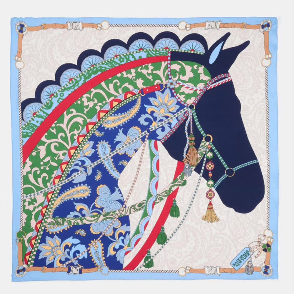 Lunar New Year Horse Square Silk Scarf from Kate Spade at Nordstrom