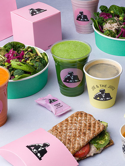 Joe & The Juice smoothies and sandwiches
