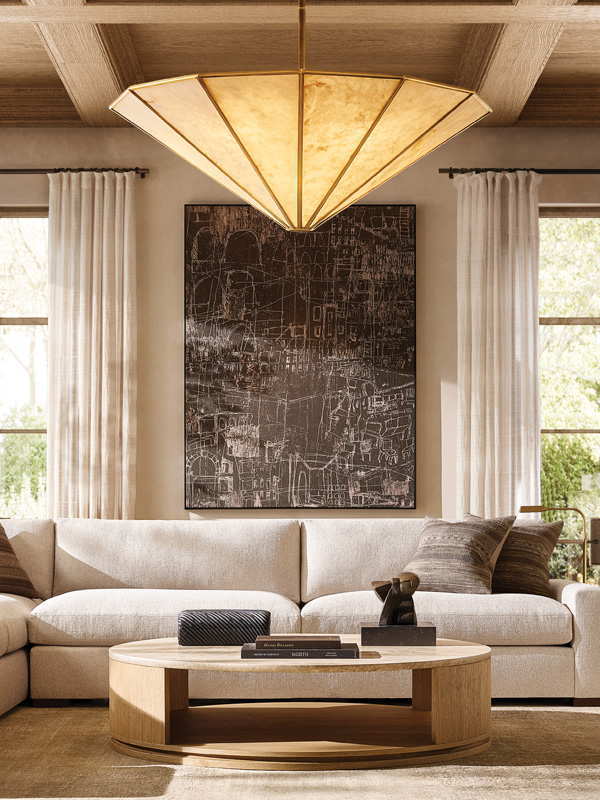 Light fixture in room