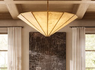 Light fixture in room