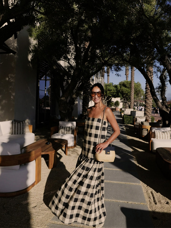 Woman posing in front of RH