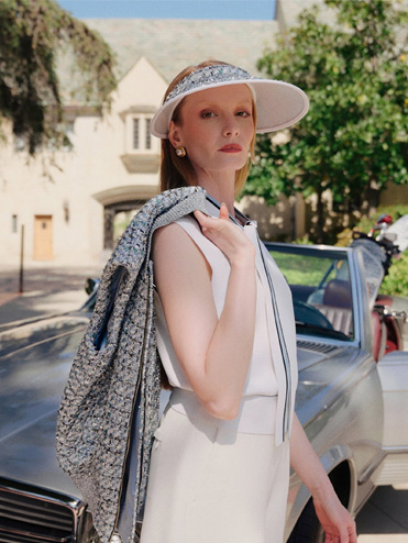 Woman golfing in St. John