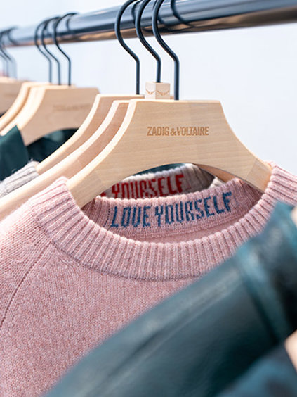 Zadig & Voltaire sweater on hanger