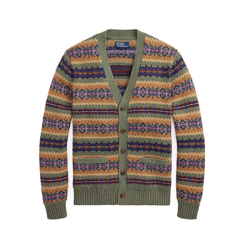 Fair Isle Cotton Blend Cardigan from Polo Ralph Lauren at Bloomingdale's