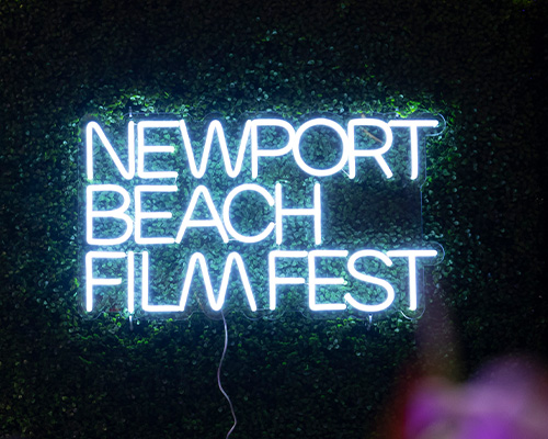 Group of people taking a selfie at Newport Beach Film Festival