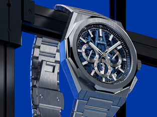 Zenith watch in blue