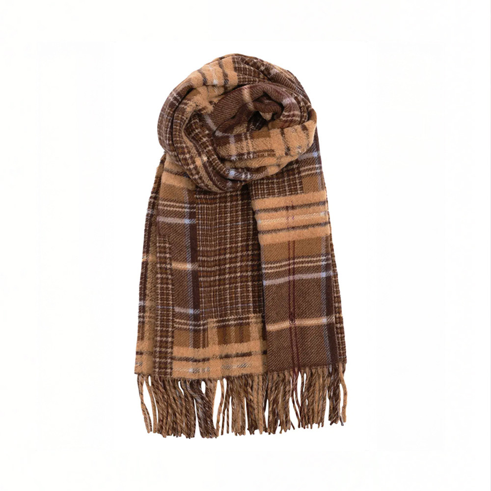 Twisted Rope Fringe Patchwork Scarf at Ralph Lauren