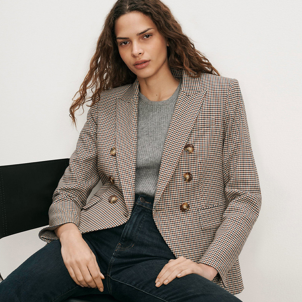 Miller Houndstooth Dickey Jacket at Veronica Beard