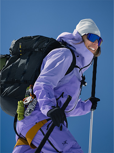 Woman in Arcteryx Clothes